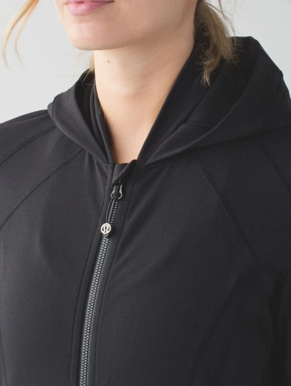 Lululemon Daily Practice Hooded Layer Black Jacket Active Size 6 - Picture 2 of 10